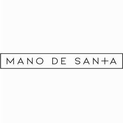 logo hoja mano de santo